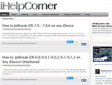 Tablet Screenshot of ihelpcorner.com